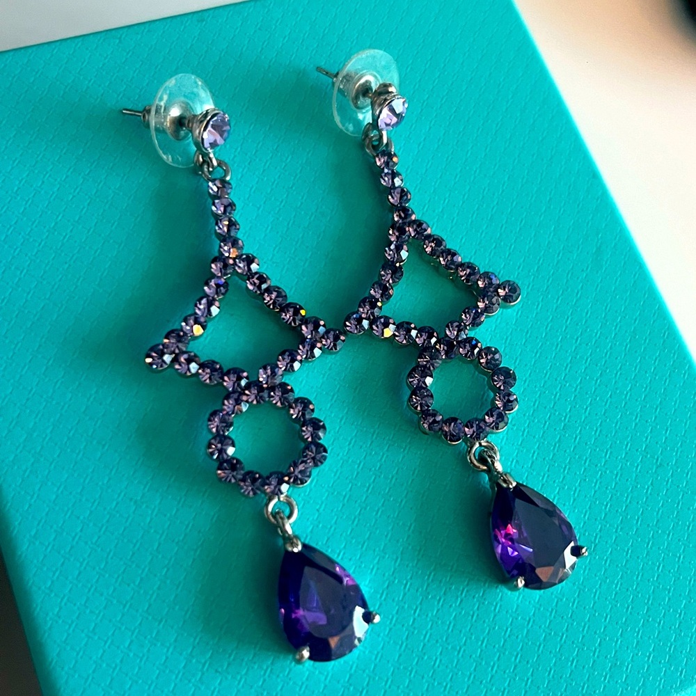 Beautiful purple earrings